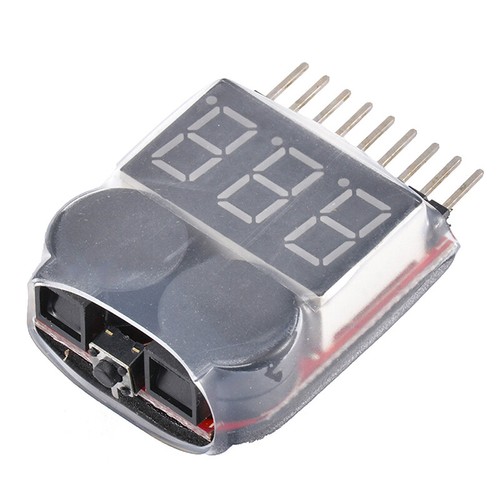 1-4X RC Lipo Battery Low Voltage Alarm 1S-8S Buzzer Indicator Checker Tester LED - Picture 3 of 15