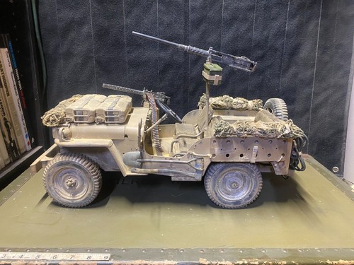 1/6 scale Willys jeep Custom WW2 SAS LRDG