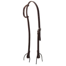 ONE EAR HEADSTALL 3/4" Wide Dark Oil Premium Harness Leather Made in USA
