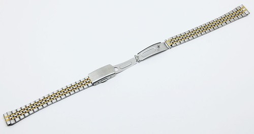 Correa de reloj de pulsera de acero inoxidable de 12 mm para dama con cierre plegable - Imagen 9 de 13