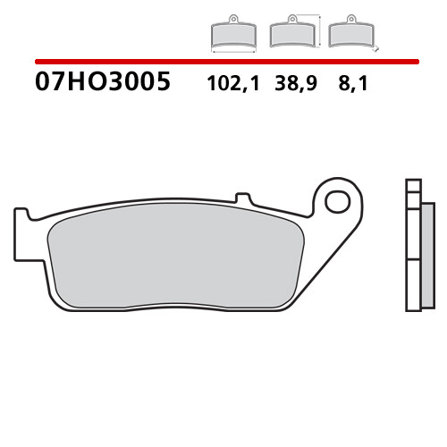 Paire Plaquettes de Frein Avant BREMBO Triumph Bonneville T100 900 17 - Photo 1/7