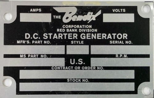 heaven Martin Luther King Junior To block Bendix D.C. Aircraft Starter Generator Data Plate, Aviation DPL-0109 686727445593 | eBay heaven Martin Luther King Junior To block Bendix D.C. Aircraft Starter Generator Data Plate, Aviation DPL-0109 686727445593 | eBay