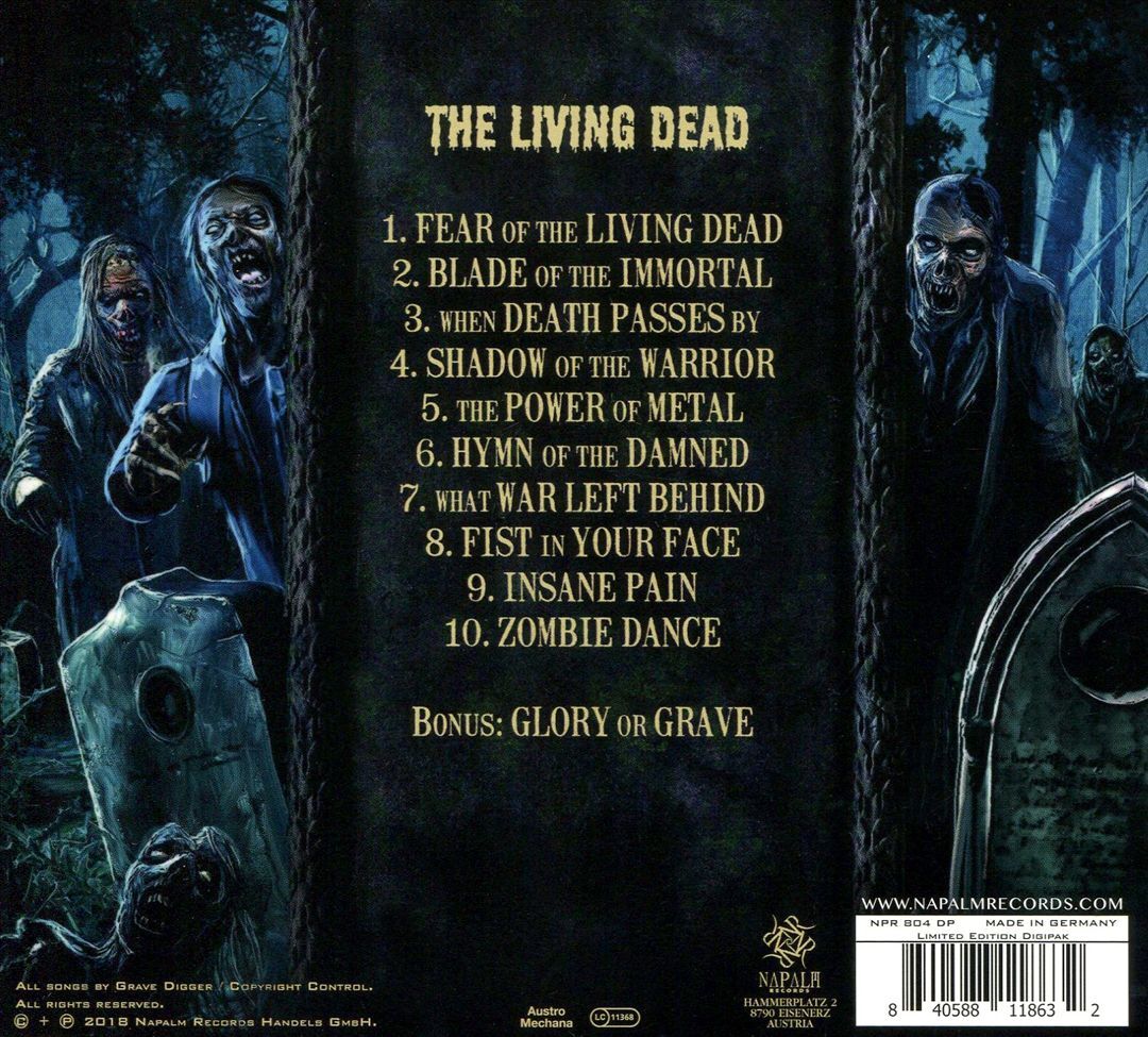 GRAVE DIGGER LIVING DEAD NEW CD