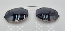 Vintage Luxottica 1255 N160-S Bronze Oval Metal Clip on Sunglasses Frames Italy