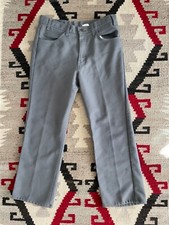 Vintage Levi's Sta-Prest Pants 34x30 USA Made BootCut Grey J12 Scovill 517 BB05