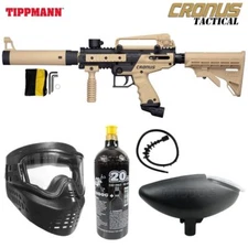 Maddog Tippmann Cronus Tactical Bronze CO2 Paintball Gun Starter Package Tan