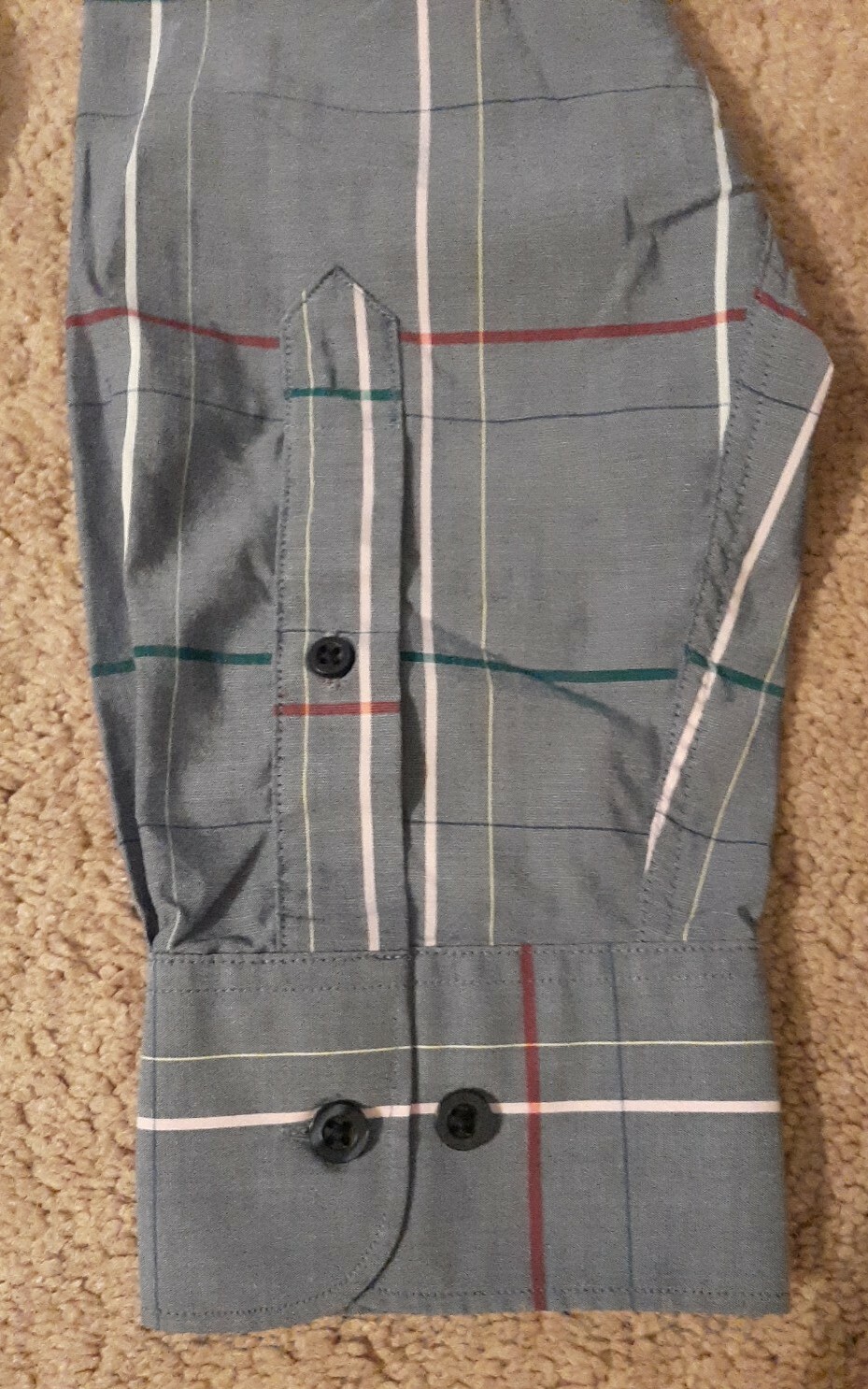 Nordstrom Men's Shop TechSmart Trim Fit XXL Long Sleeve Shirt Plaid Stripes eBay