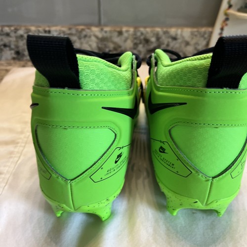 Nike Alpha Menace Pro 3 Razor Sharp Cuts Green Black Cleats FB8442-303 Size 9.5 - Picture 3 of 8