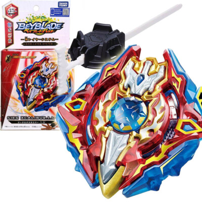 TAKARA TOMY Sieg Xcalibur.1.lr w Launcher Burst Beyblade Surge Booster B-92 New