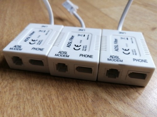 3x ADSL Filter Modem Phone DSL472 191112473 Broadband Microfilters Internet BT - Picture 4 of 12