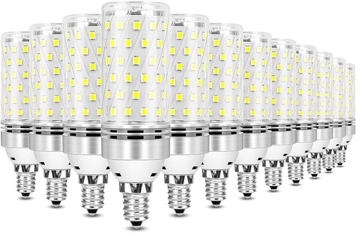 Bright 16W E12 LED Bulbs, 12 Pack - Daylight White with 30,000 Hours Lifespan - Picture 3 of 10