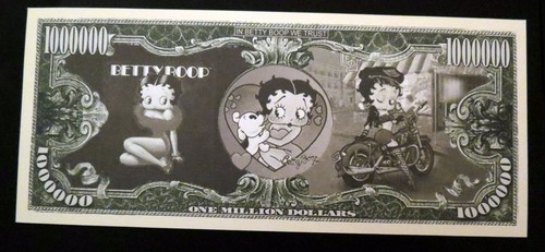 One ~ Betty Boop *** (Billete de recuerdo Betty Boop de un millón de dólares) *** - Imagen 2 de 4