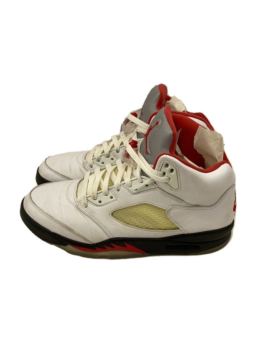 Nike High Top Sneakers AIR JORDAN 5 RETRO White DA1911-102 29cm 