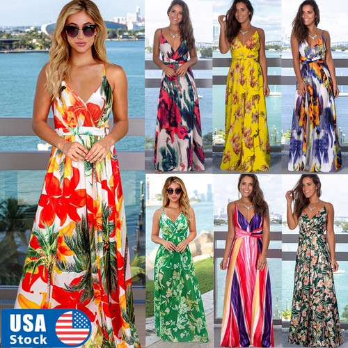 Maxi Dresses Boho Sundress | eBay