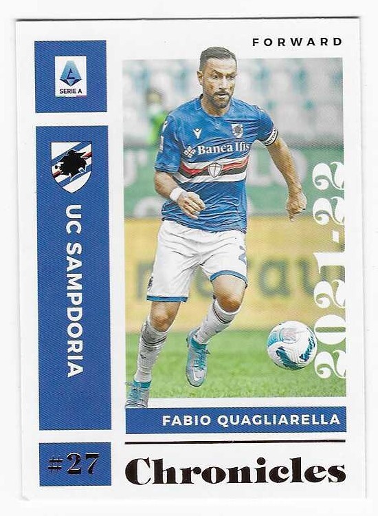 2021-22 Panini Chronicles Serie A Fabio Quagliarella