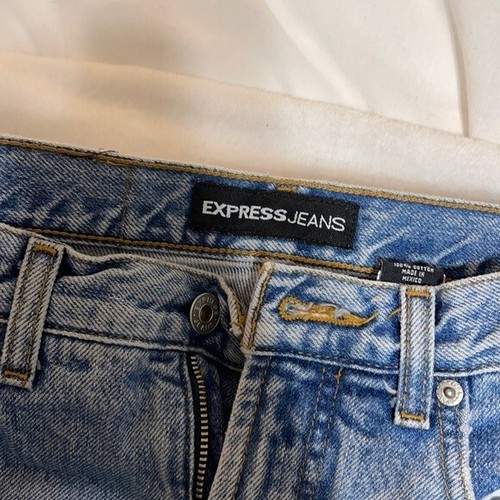 Sale! EXPRESS JEANS-LOW RISE FLARE BLUE DENIM SIZE 7/8 S GREAT GIFT! - Picture 2 of 8