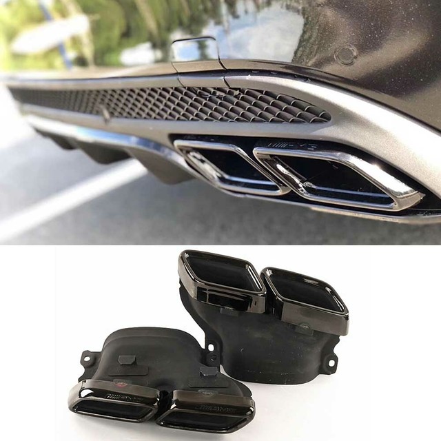 Exhaust Muffler Pipe End Tip for MercedesBenz C63 E63 & W205 Cclass