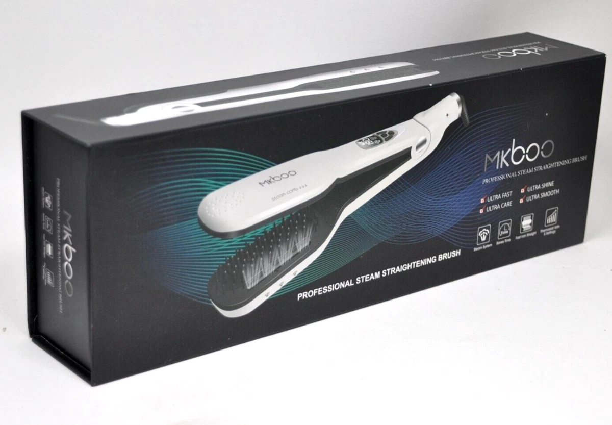 MKBOO Hair Straightener with SteamSalon Professional Nano Titanium Ceramic