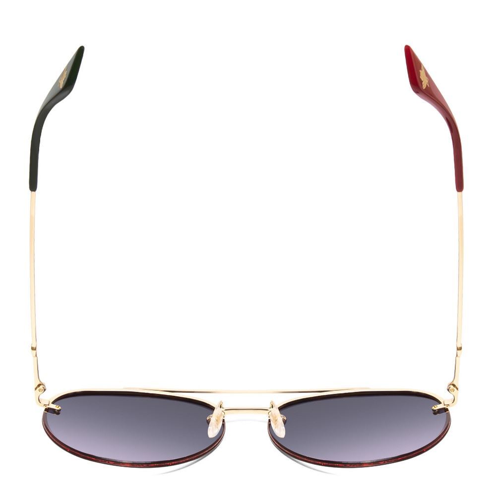 gucci women's black aviator sunglasses