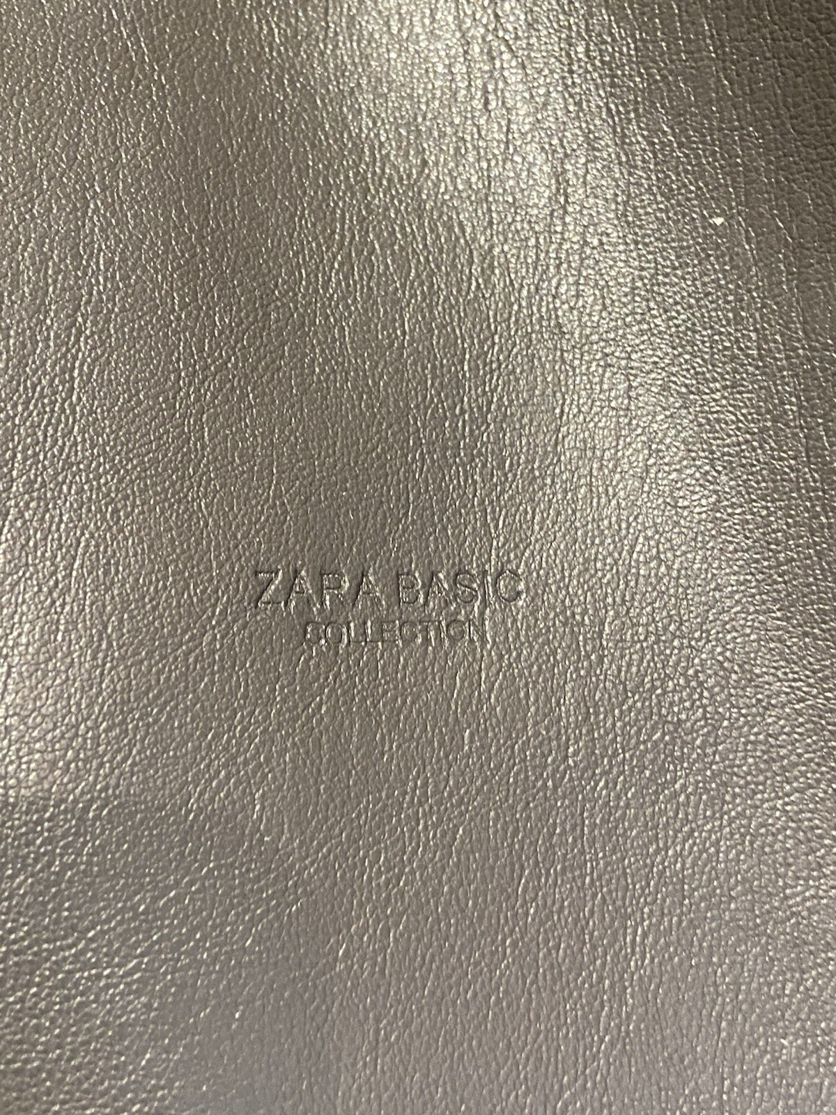 Zara Basic Collection Reversible Tote Handbag Gre… - image 4