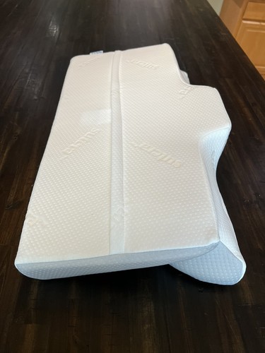 Sutera Dream Cuscino contorno ortopedico profondo con copertura lavabile - Bianco/Grigio - Foto 10 di 18