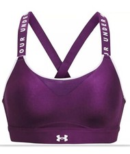 Under Armour Women's Infinity High Sports Bra Purple/ White -XS New
