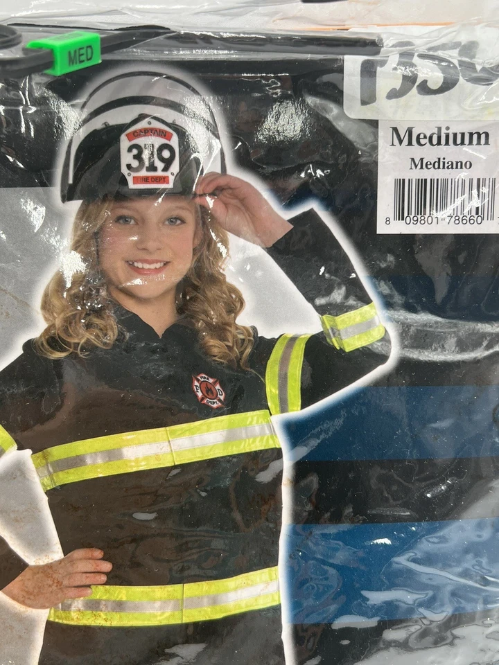 Disfraz de Bombero Halloween NIÑO Niño/Niña Talla Mediana 8-10 **SIN CASCO** Foto 3 de 4