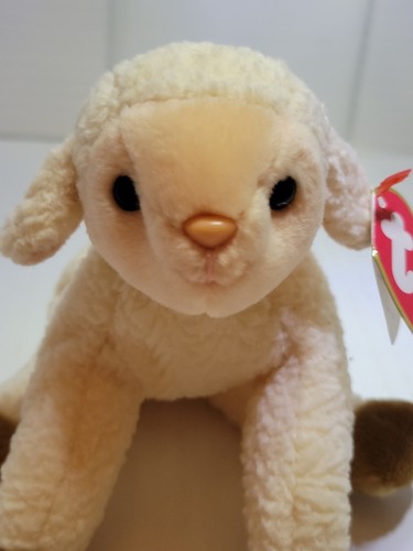 TY BEANIE BABY ORIGINAL 1998 Ewey the Lamb, rare, mint, retired, mint tags - 第 8/8 張圖片