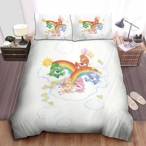 Care Bears Duvet Cover Home Textiles Single Double Queen King Bedding Set Cute - Bild 32 von 32