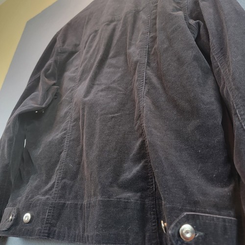Quaker Factory Rinestone Embellished Full Zip Black Corduroy Womens Med Vintage - Picture 8 of 16