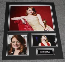Emma Stone Hand Signed Photo Mount Display 40x30cm With An Authentic Signature