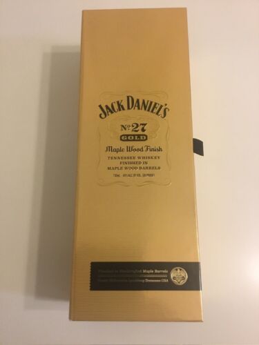 Jack Daniels No. 27 Gold Tennessee Whiskey Empty Bottle & Display Box - Picture 1 of 3