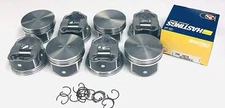 SILVOLITE Flat Top Pistons Set/8+MOLY Rings for Chevy 4.8L 5.3L LS FLOAT PIN STD