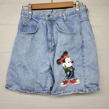 Vintage Mickey Unlimited By Jerry Leigh Mickey Mouse Denim Shorts Womens Size 29