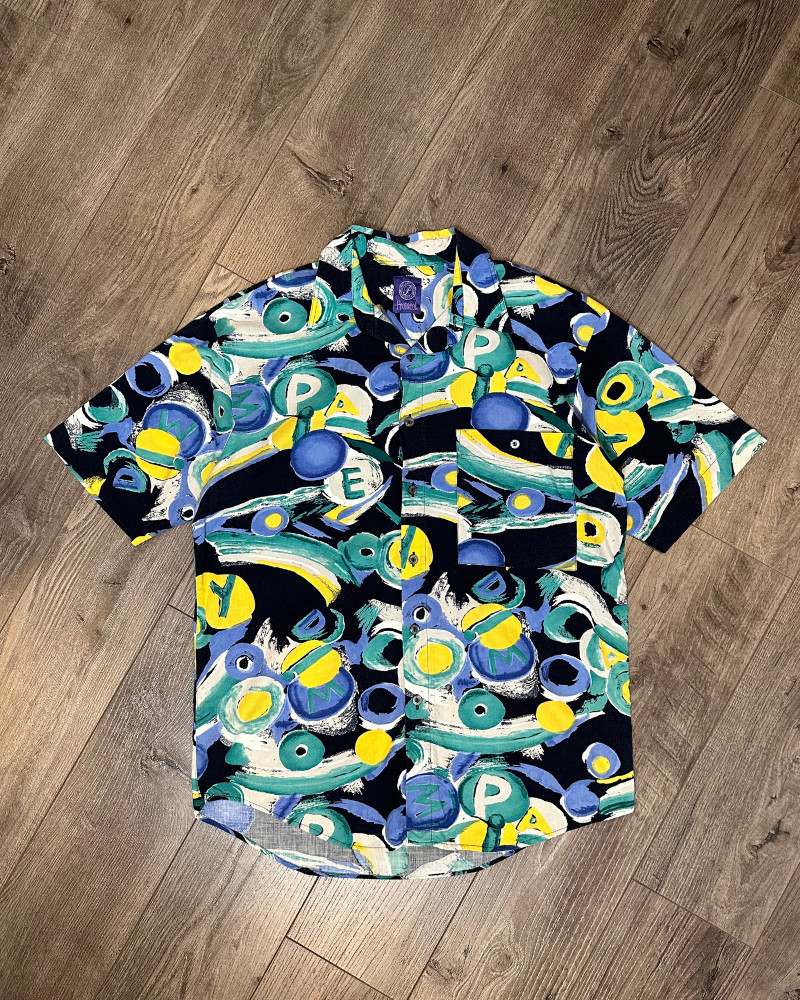 Vintage Crazy Abstract Pattern Protocol Men's But… - image 1