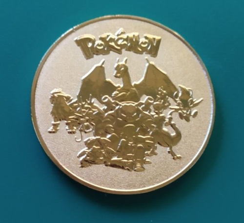 POKEMON - MONETE IN METALLO DORATO - DA COLLEZIONE - Foto 10 di 15