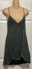 La Perla Belinda S Short Chemise Slip Nightgown Olive Green