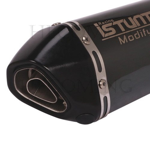 Silenciador silenciador tubo de escape universal para motocicleta antideslizante con DB Killer 51 mm - Imagen 4 de 6