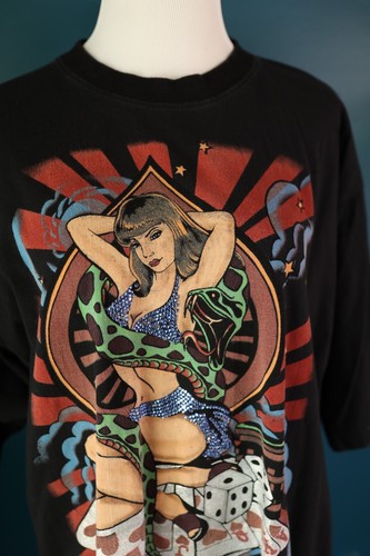 Avirex Men’s T-Shirt Woman With Snake Graphic T-Shirt Short Sleeve Size XXL - Picture 2 of 13