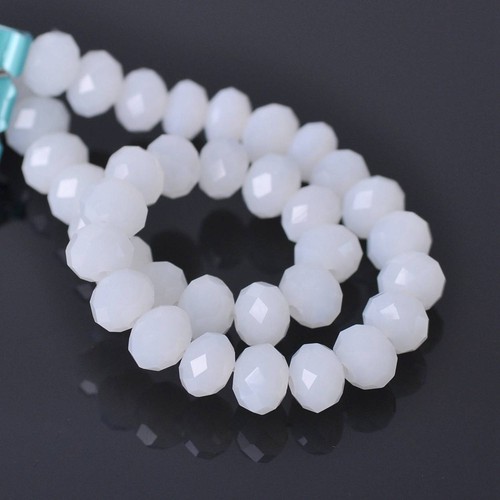60pcs 8mm Rondelle Faceted Crystal Glass Loose Spacer Beads lot Jewelry Findings - Picture 76 of 120