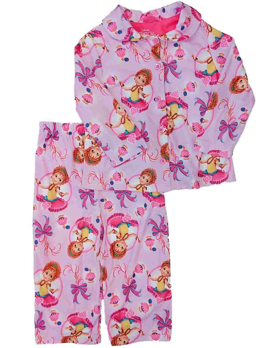 Disney Toddler Girls Pink Flannel Fancy Nancy Pajamas Sleep Set 2T eBay