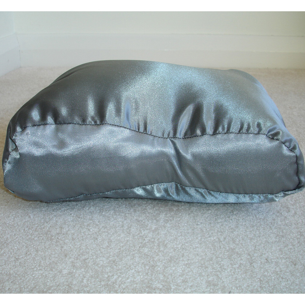 Satin Tempur Travel Pillow COVER ONLY Contour Dark Grey SMALL Original Neck Case eBay