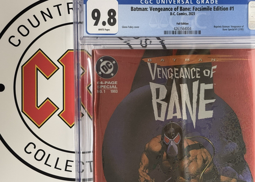 DC (2023) Batman: Vengeance of Bane #1 CGC 9.8 - Facsimile Foil Edition