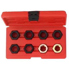 8pc Axle Rethreading Tool for FWD Cars M24X1.5 M24X2.0 M22X1.0 M20X1.5 Die Set