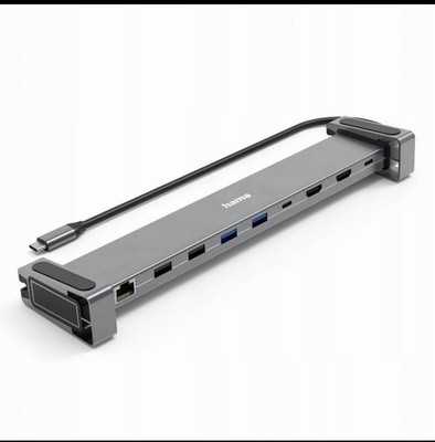 HAMA USB-C Docking Station 9in1, LAN, HDMI, 2x Monitors NEU