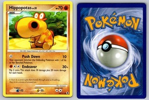 hippopotas pokemon card value - 052/131 - Prismatic Evolutions Slap (30) Fighting Hippopotas #39 Reverse Holo NM-