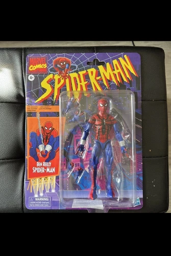 Figura de acción retro Ben Reilly Spider-Man Marvel Legends SELLADA COMO NUEVA