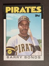 1986 Topps Traded Barry Bonds RC #11T NM Pittsburgh Pirates Rookie Card . rookie card picture