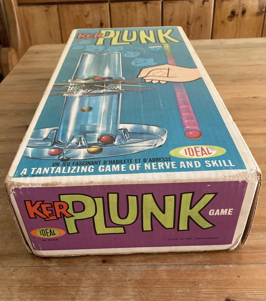 KERPLUNK Board Game 1960's Ideal Vintage English/French instructions - Image 2 of 4