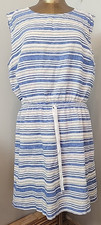 Gap Blue & White Striped Dress Womens Size XL Chest 44 Sleeveless 205-36927
